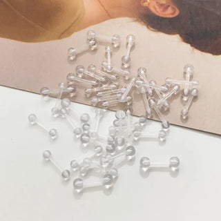 Hypoallergenic, Hypoallergenic Transparent Silicone Piercing