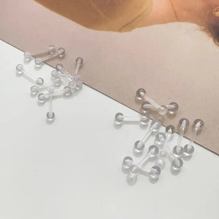 Hypoallergenic, Hypoallergenic Transparent Silicone Piercing