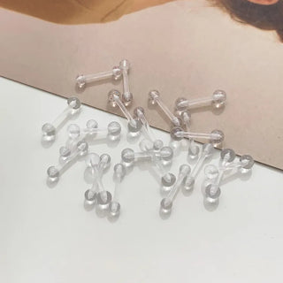 Hypoallergenic, Hypoallergenic Transparent Silicone Piercing