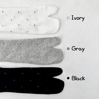 Summer Dot Cotton Toe Tabi Socks