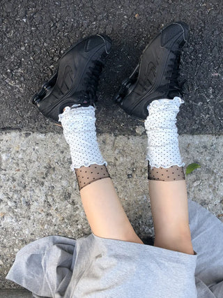 Summer See-through Layered Pattern Long Thin Socks Leg Warmers Collection