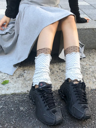 Summer See-through Layered Pattern Long Thin Socks Leg Warmers Collection