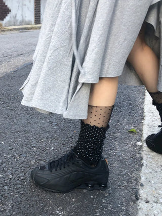 Summer See-through Layered Pattern Long Thin Socks Leg Warmers Collection