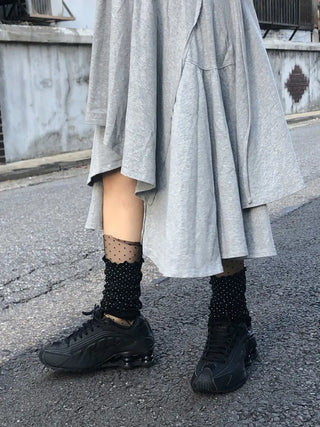 Summer See-through Layered Pattern Long Thin Socks Leg Warmers Collection