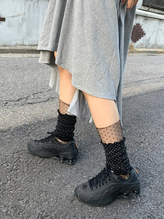 Summer See-through Layered Pattern Long Thin Socks Leg Warmers Collection