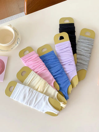 Summer See-through Layered Pattern Long Thin Socks Leg Warmers Collection