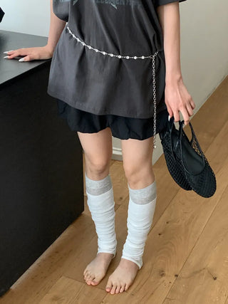 Summer See-through Layered Pattern Long Thin Socks Leg Warmers Collection