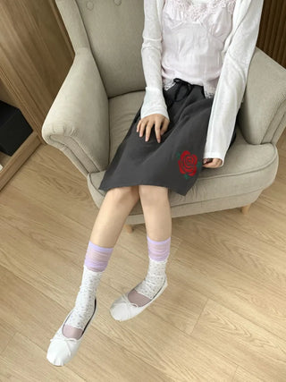 Summer See-through Layered Pattern Long Thin Socks Leg Warmers Collection