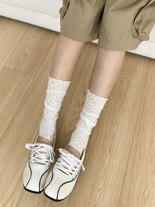Summer See-through Layered Pattern Long Thin Socks Leg Warmers Collection