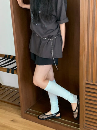 Summer See-through Layered Pattern Long Thin Socks Leg Warmers Collection