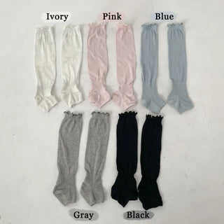 Summer See-through Layered Pattern Long Thin Socks Leg Warmers Collection