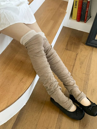 Summer See-through Layered Pattern Long Thin Socks Leg Warmers Collection