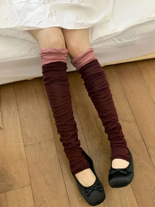 Summer See-through Layered Pattern Long Thin Socks Leg Warmers Collection