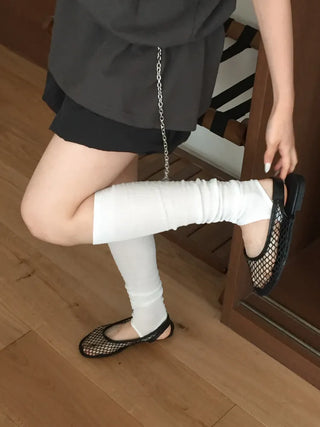 Summer See-through Layered Pattern Long Thin Socks Leg Warmers Collection