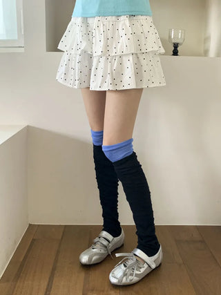 Summer See-through Layered Pattern Long Thin Socks Leg Warmers Collection