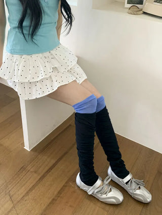 Summer See-through Layered Pattern Long Thin Socks Leg Warmers Collection