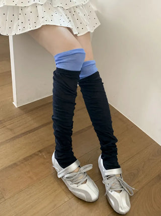 Summer See-through Layered Pattern Long Thin Socks Leg Warmers Collection