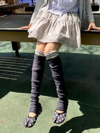 Summer See-through Layered Pattern Long Thin Socks Leg Warmers Collection