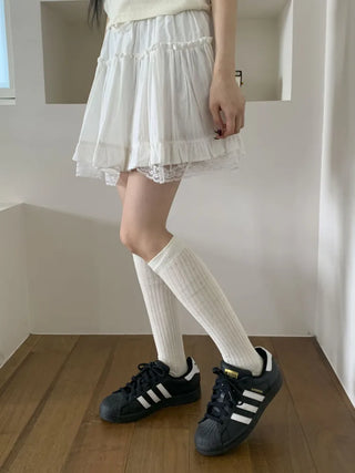 Summer See-through Layered Pattern Long Thin Socks Leg Warmers Collection
