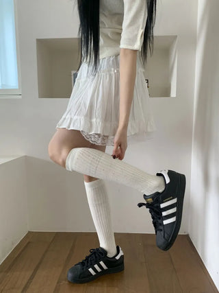 Summer See-through Layered Pattern Long Thin Socks Leg Warmers Collection