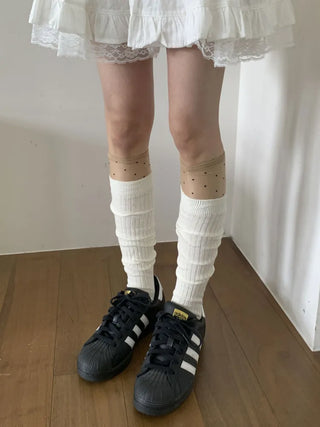 Summer See-through Layered Pattern Long Thin Socks Leg Warmers Collection