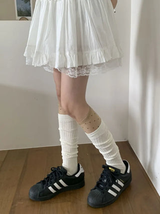 Summer See-through Layered Pattern Long Thin Socks Leg Warmers Collection