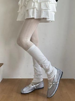 Summer See-through Layered Pattern Long Thin Socks Leg Warmers Collection