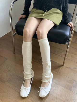 Summer See-through Layered Pattern Long Thin Socks Leg Warmers Collection