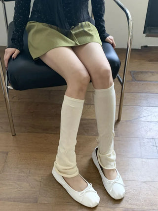 Summer See-through Layered Pattern Long Thin Socks Leg Warmers Collection