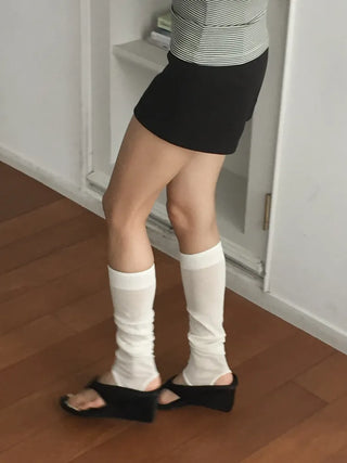 Summer See-through Layered Pattern Long Thin Socks Leg Warmers Collection