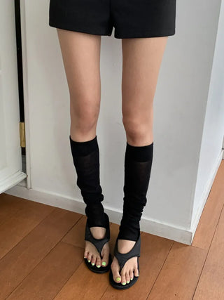 Summer See-through Layered Pattern Long Thin Socks Leg Warmers Collection