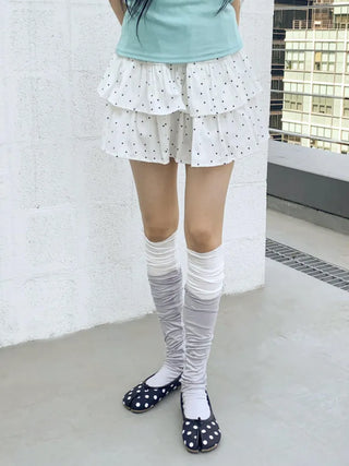 Summer See-through Layered Pattern Long Thin Socks Leg Warmers Collection
