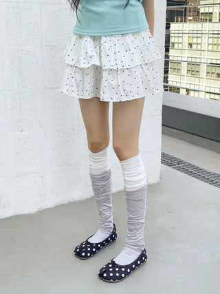 Summer See-through Layered Pattern Long Thin Socks Leg Warmers Collection