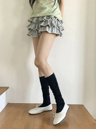 Summer See-through Layered Pattern Long Thin Socks Leg Warmers Collection