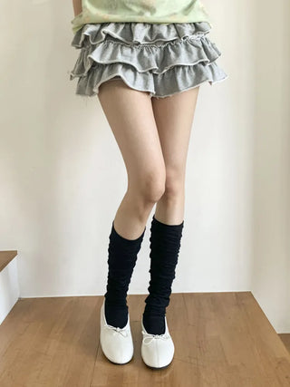 Summer See-through Layered Pattern Long Thin Socks Leg Warmers Collection