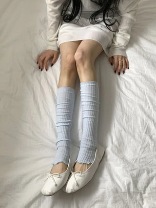 Summer See-through Layered Pattern Long Thin Socks Leg Warmers Collection
