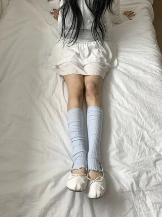 Summer See-through Layered Pattern Long Thin Socks Leg Warmers Collection