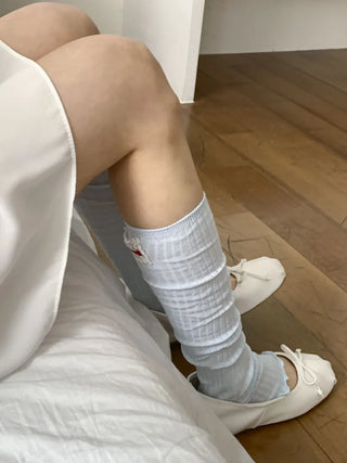 Summer See-through Layered Pattern Long Thin Socks Leg Warmers Collection