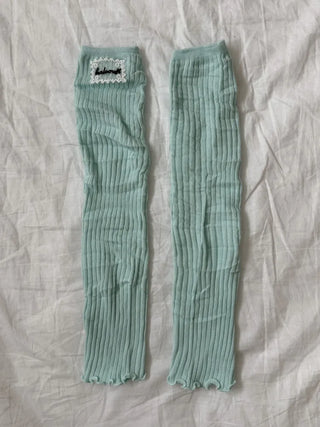 Summer See-through Layered Pattern Long Thin Socks Leg Warmers Collection
