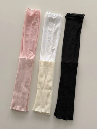 Summer See-through Layered Pattern Long Thin Socks Leg Warmers Collection