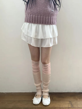 Summer See-through Layered Pattern Long Thin Socks Leg Warmers Collection