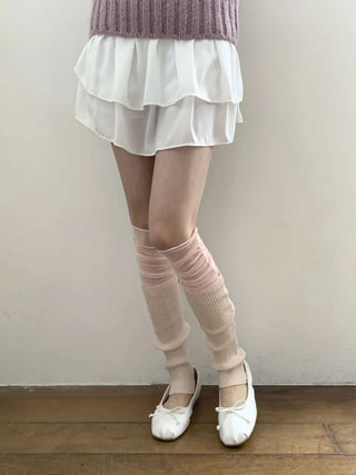 Summer See-through Layered Pattern Long Thin Socks Leg Warmers Collection