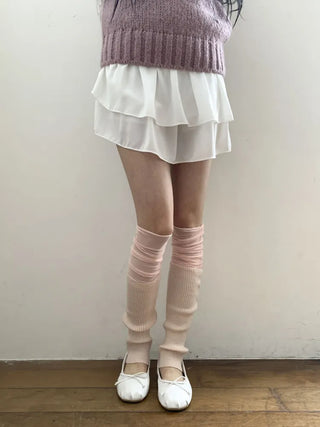 Summer See-through Layered Pattern Long Thin Socks Leg Warmers Collection