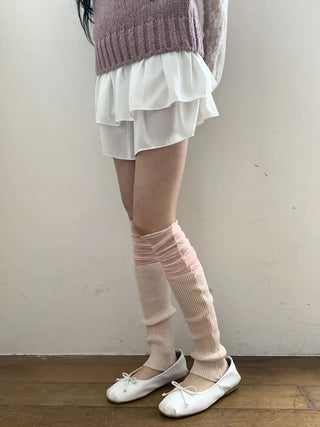Summer See-through Layered Pattern Long Thin Socks Leg Warmers Collection