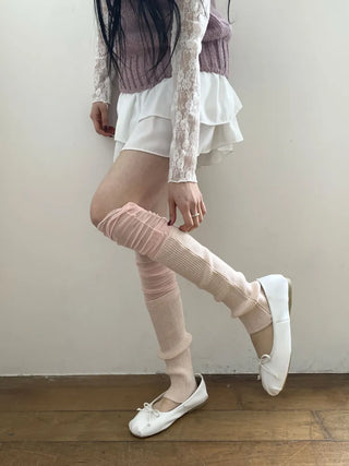 Summer See-through Layered Pattern Long Thin Socks Leg Warmers Collection