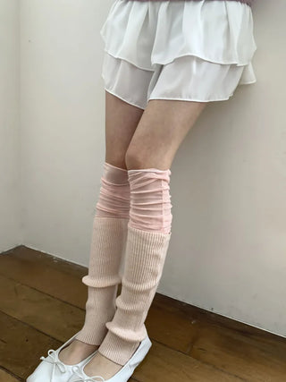 Summer See-through Layered Pattern Long Thin Socks Leg Warmers Collection
