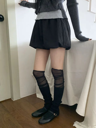 Summer See-through Layered Pattern Long Thin Socks Leg Warmers Collection