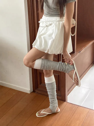 Summer See-through Layered Pattern Long Thin Socks Leg Warmers Collection
