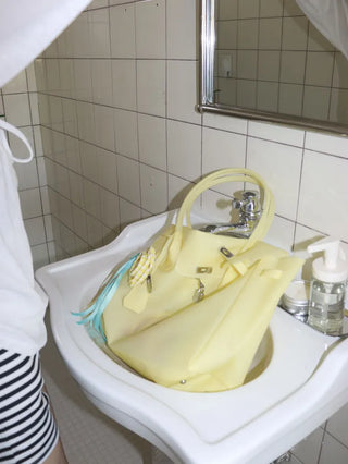 Jelly Pastel Sheer See-through Shoulder Bag, Tote Bag, Handbag,