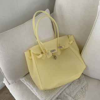 Jelly Pastel Sheer See-through Shoulder Bag, Tote Bag, Handbag,